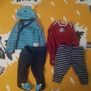 Newborn blue/burgundy